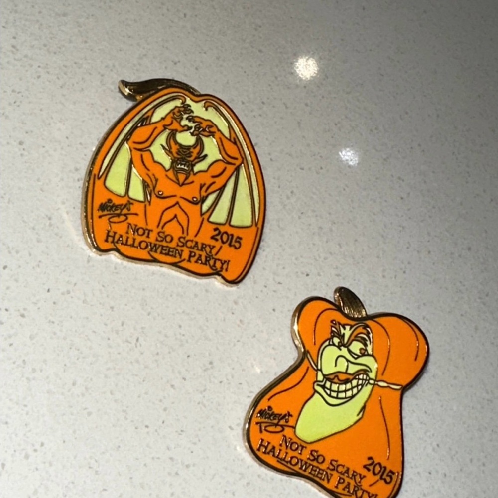Disney Mickey’s Not So Scary Halloween Party 2015 Pins- Chernabog/Captain Hook